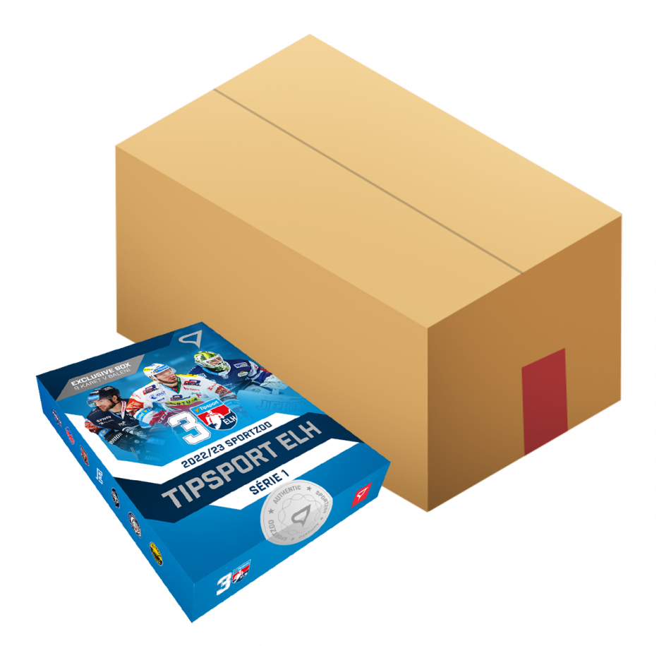2022-23 SZ Tipsport ELH Series 1 Hockey Exclusive 8-Box CASE